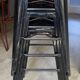 Tabouret haut de bar industriel tolix h75 empilables noir