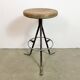 Grey Industrial Workshop Stool, 1960s