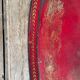 Large Red Lacquered Sheet Metal Serving Tray. Empire Period.