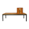 Teak bench with drawers cabinet by Erik Herløv for Nordiska Kompaniet