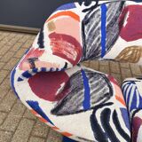 Artifort Ribbon chair by Pierre Paulin, Pierre Frey: The Painter's Canvas