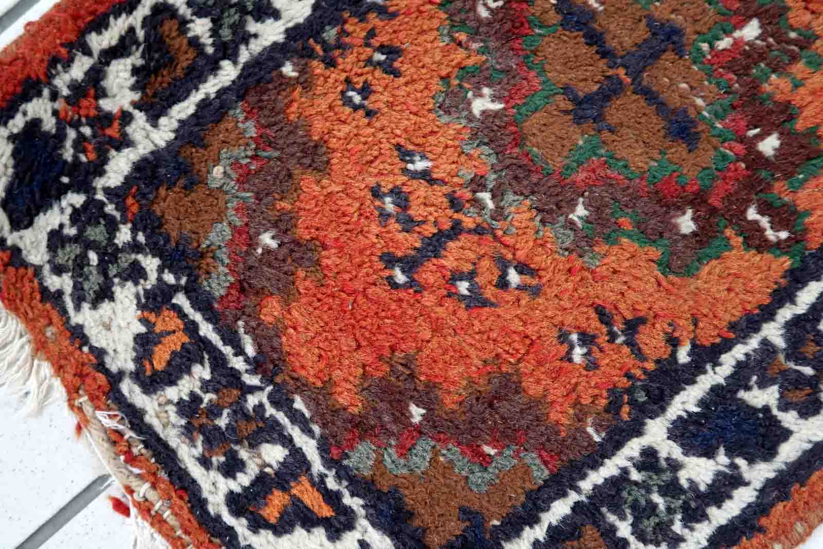 Persian carpet hamadan 41cm x 58cm 1970s