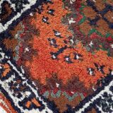 Persian carpet hamadan 41cm x 58cm 1970s