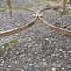 Marble coffee table and gold metal style louis XVI vintage xxeme