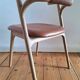 Fauteuil de table fermyo ampm chêne et cuir, siège design