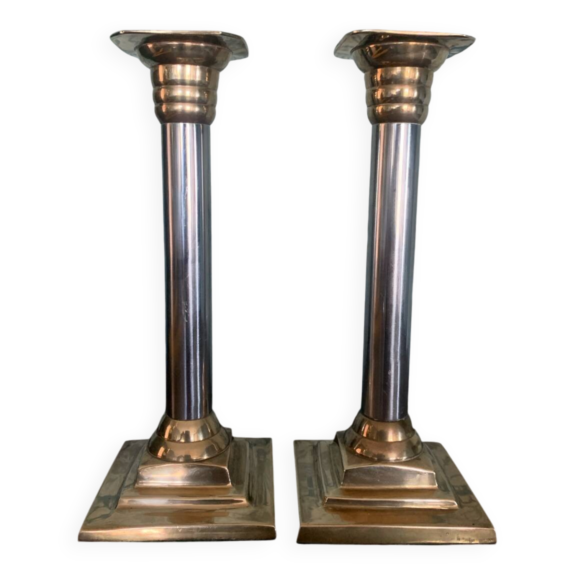 Pair of candlesticks / torches