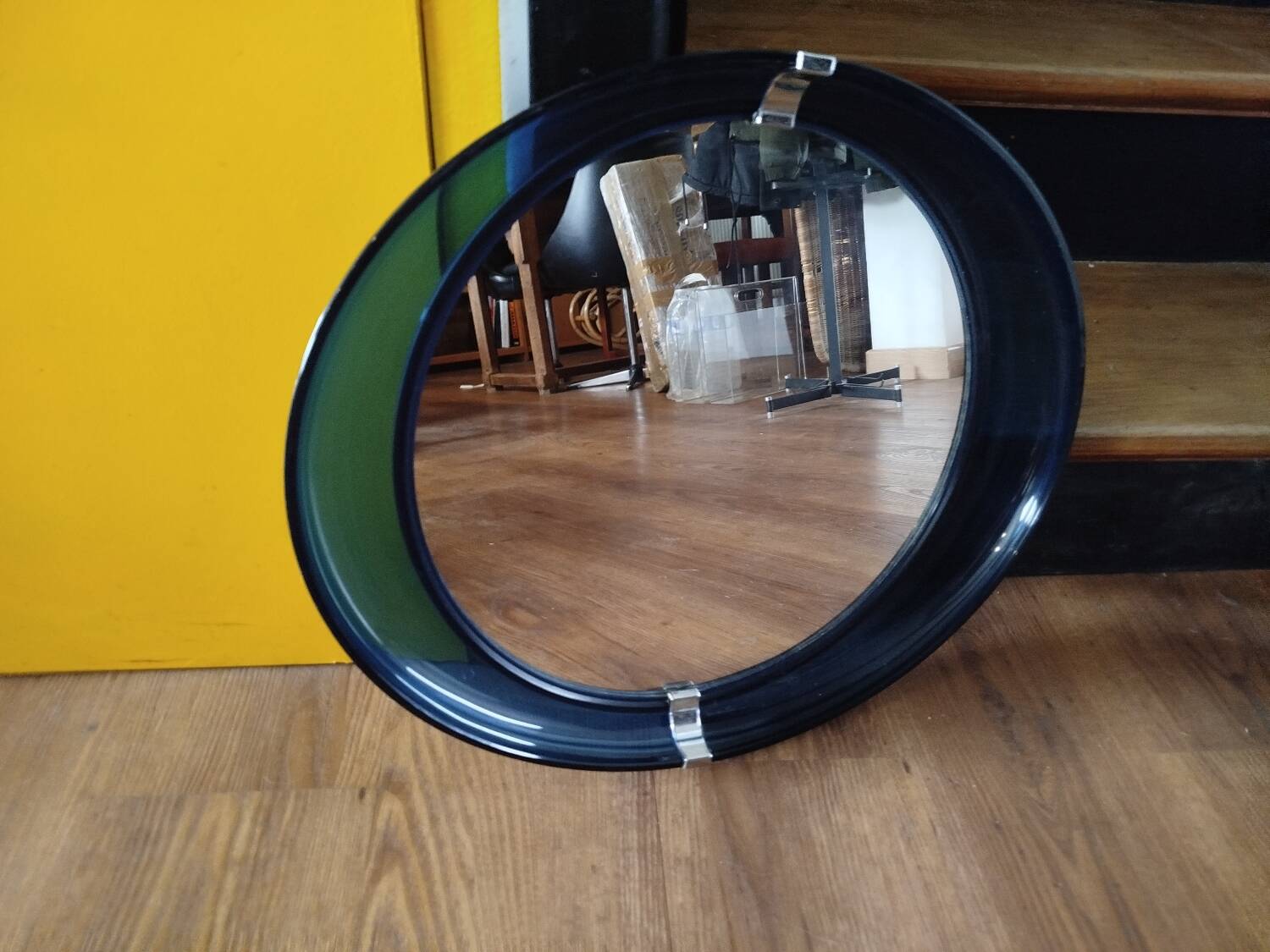 Paire de miroirs vintage plexiglas années 70