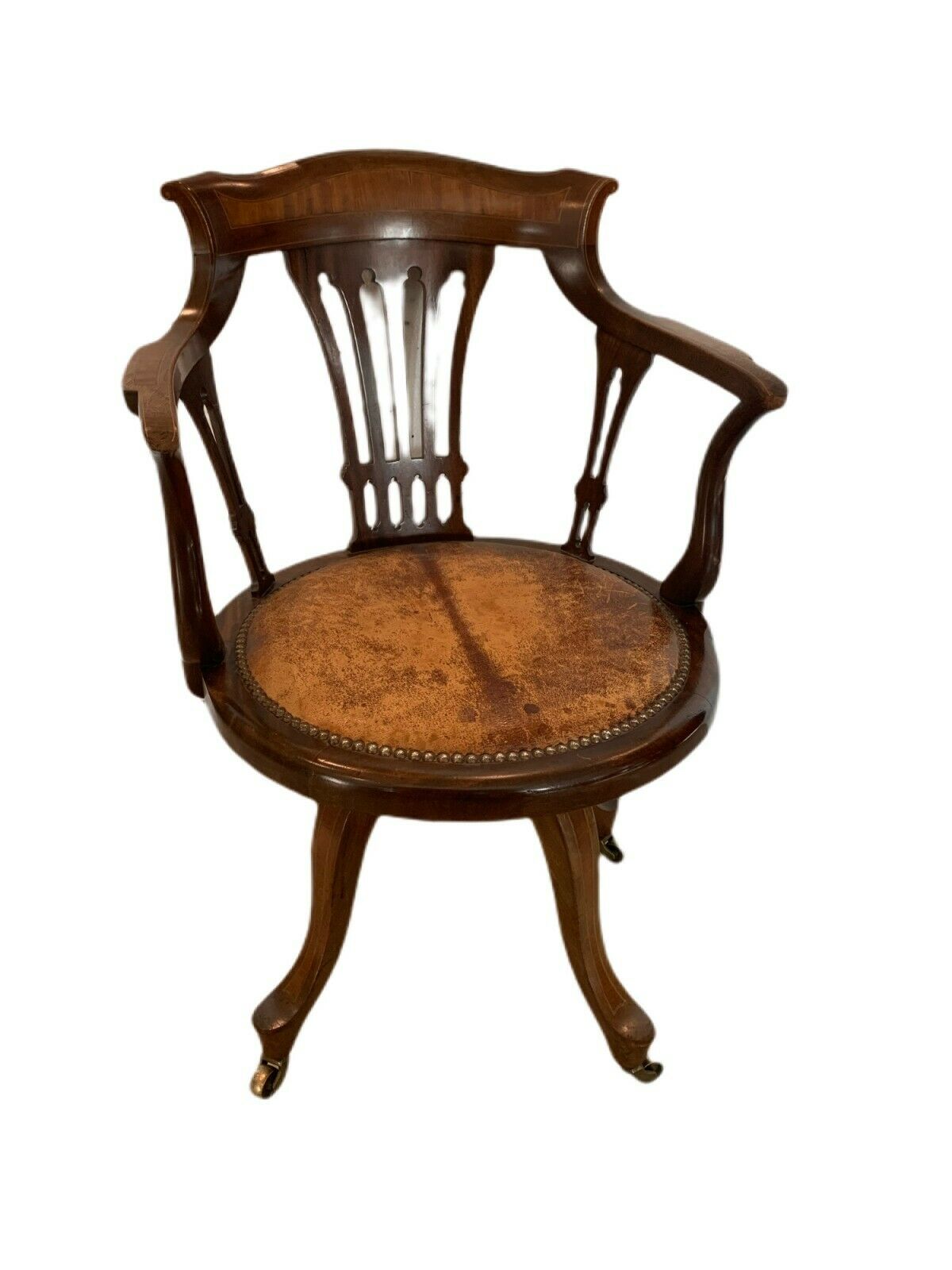 Desk and its rotating armchair England XIX century