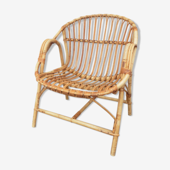 Rattan armchair