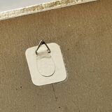 Vintage pastel cubist still life painting under glass and signed from 1967.