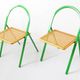 2 Chaises pliantes en cannage Giorgio Cattelan