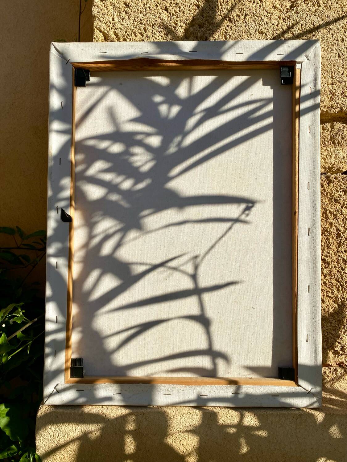 Oil on canvas with bouquet