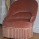 Fauteuil crapaud velours
