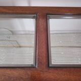 Glass and brass console table