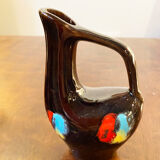 Set of three ceramic pitchers