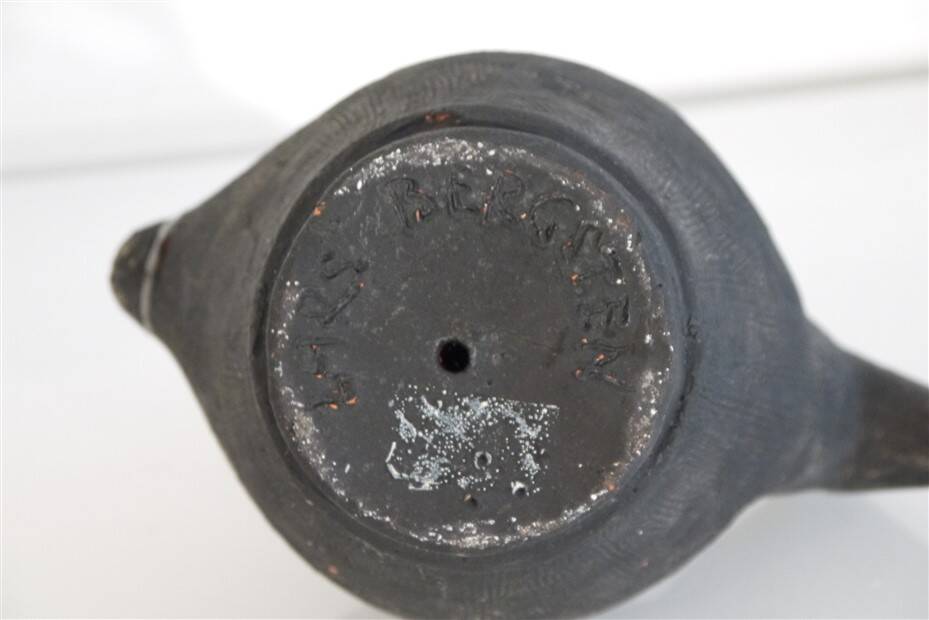 Horse and rider in ceramic by Lars Bergsten