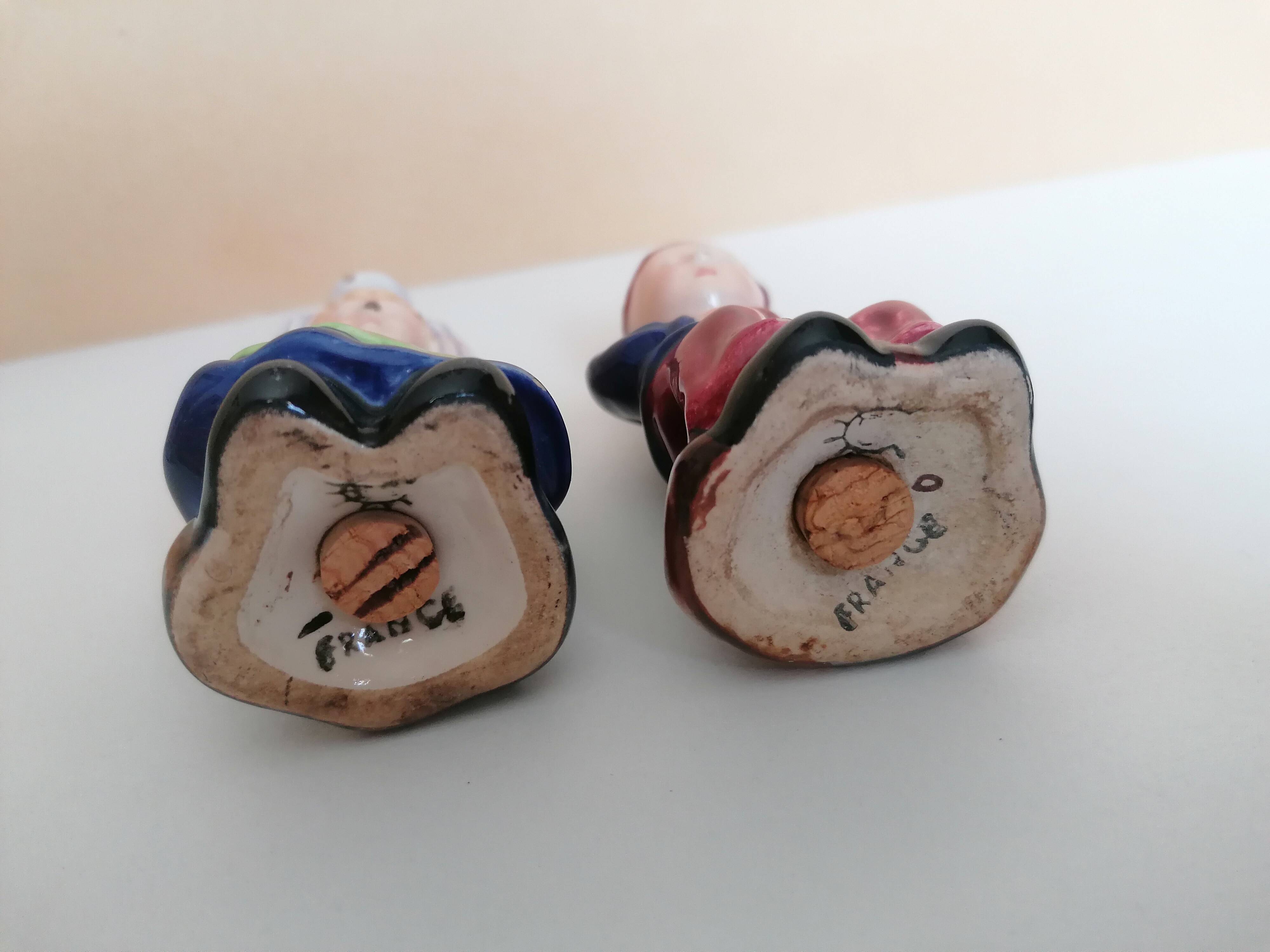 Breton salt and pepper shakers in a couple.