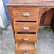 Magnificent vintage oak desk
