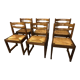 Suite of 6 sled chairs from the house revival 1970s