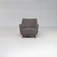 50s luxury sheepskin club fauteuil with new teddy fabric