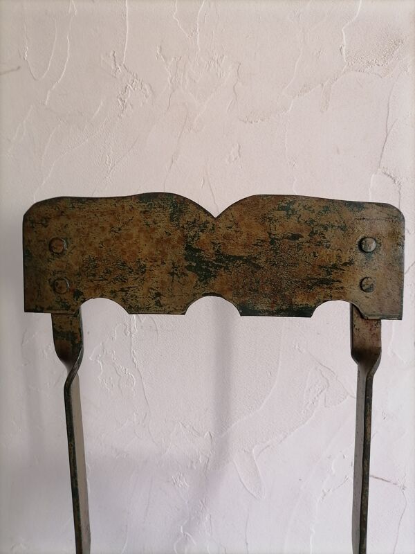 Chaise d'enfant en fer forgé. XIXème