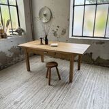 Ancienne table de ferme en chêne