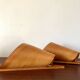 Applique feuille en placage de bois, 1980