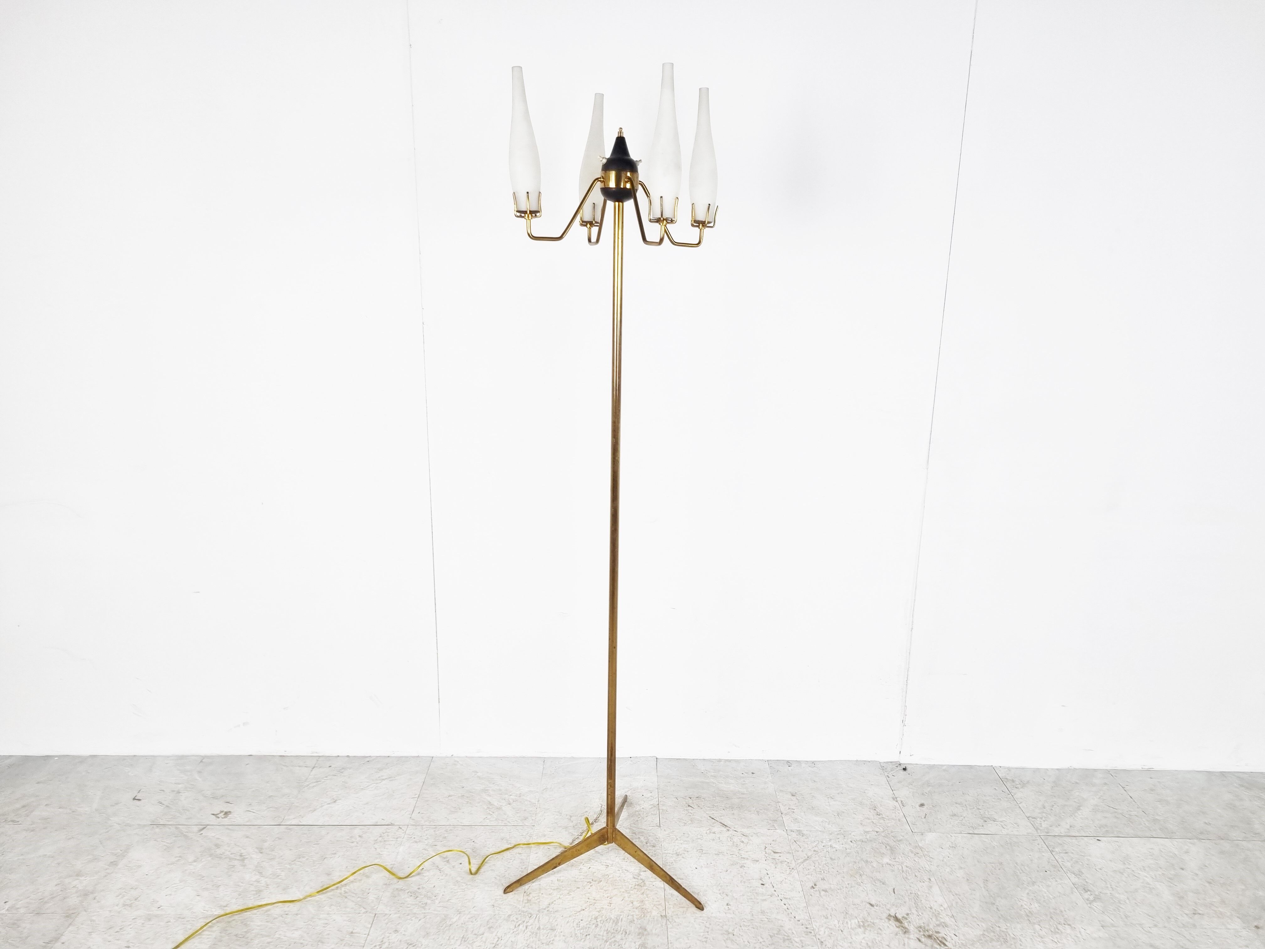 Mid century floor lamp by Stilux Milano, 1950s