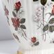 Grand vase en céramique peint à la main avec roses, boîte à bonbons, XXe siècle, Belgique, années 1960