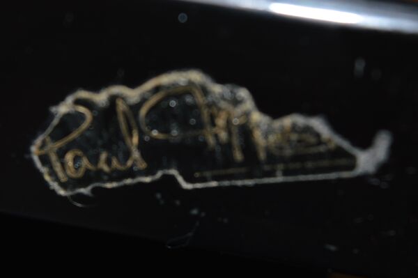 Table basse bar paul michel en loupe d'orme et miroirs