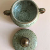 Stoneware sugar bowl
