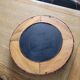 Vintage round rattan mirror