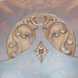 Art Nouveau Secessionist Carved Burr Walnut Wood Wall Hanging 1900