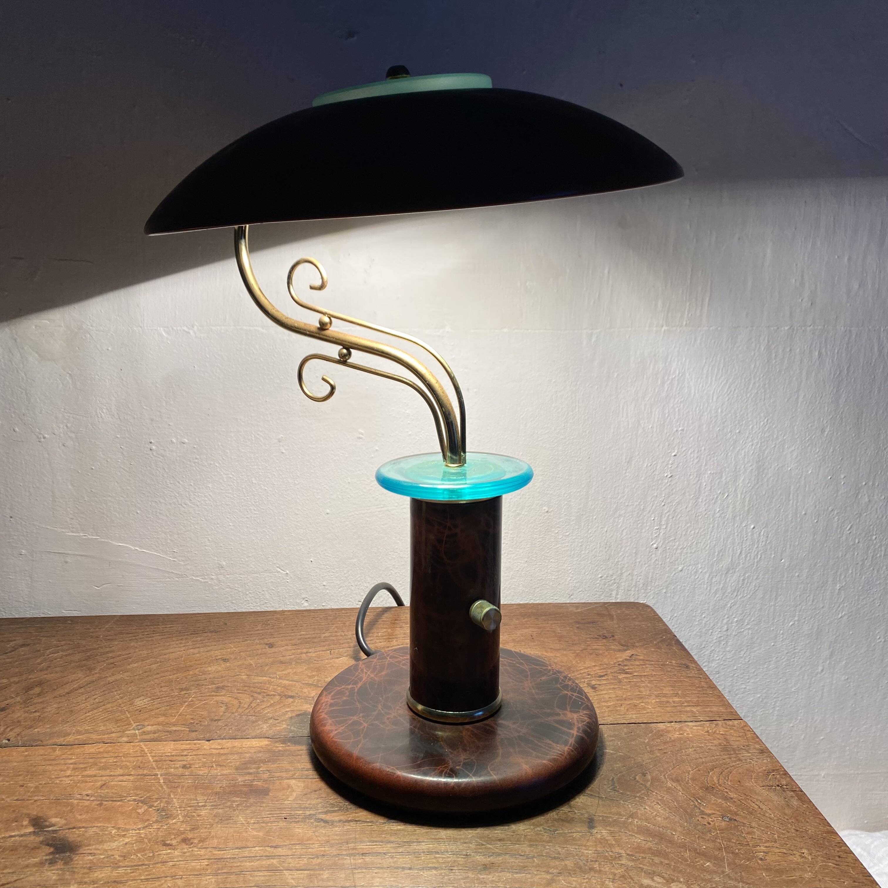 Vintage 80s mushroom lamp