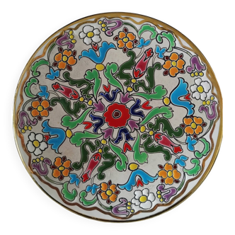 Decorative Floral Plate by Jose Royo Vilar, Spain