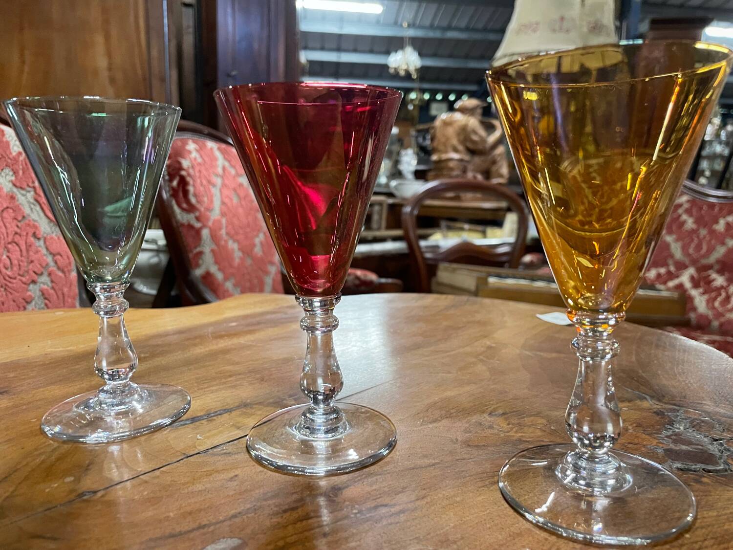 Set of 6 Hungarian crystal glasses