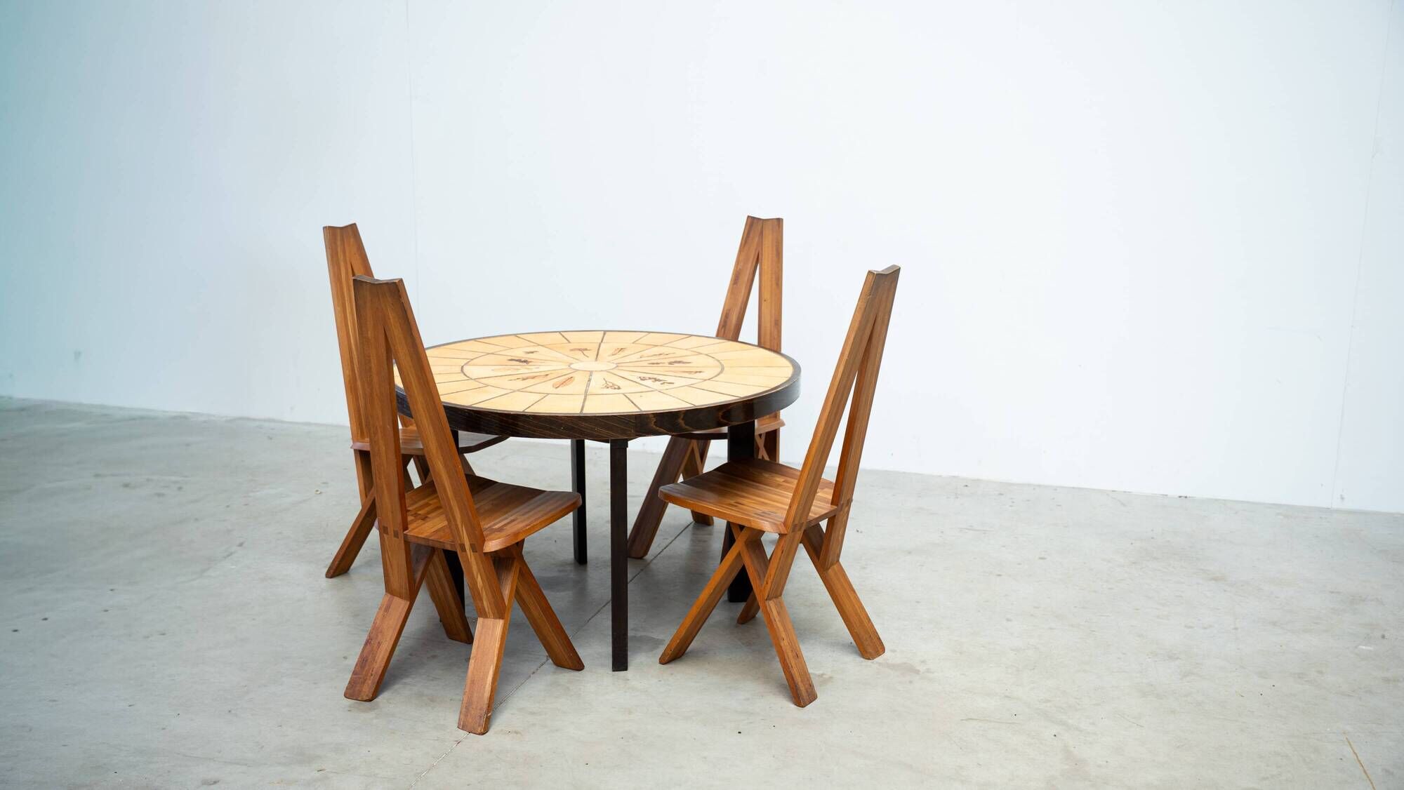Rare Roger Capron dining table