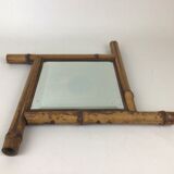 Beveled bamboo mirror
