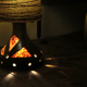 1960 Accolay ceramic and resin floor lamp