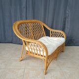 Rattan bench