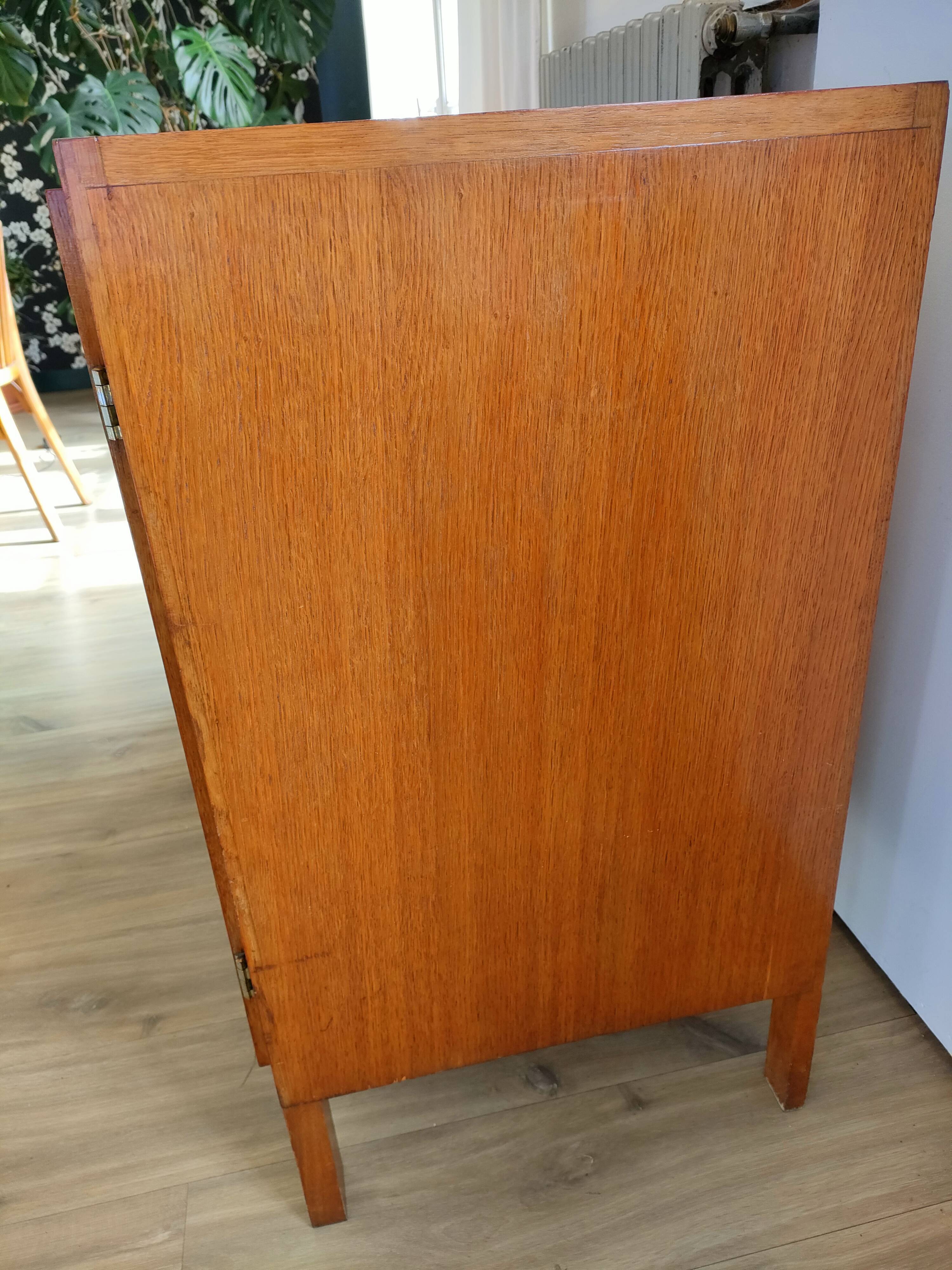 Rattan drawer sideboard