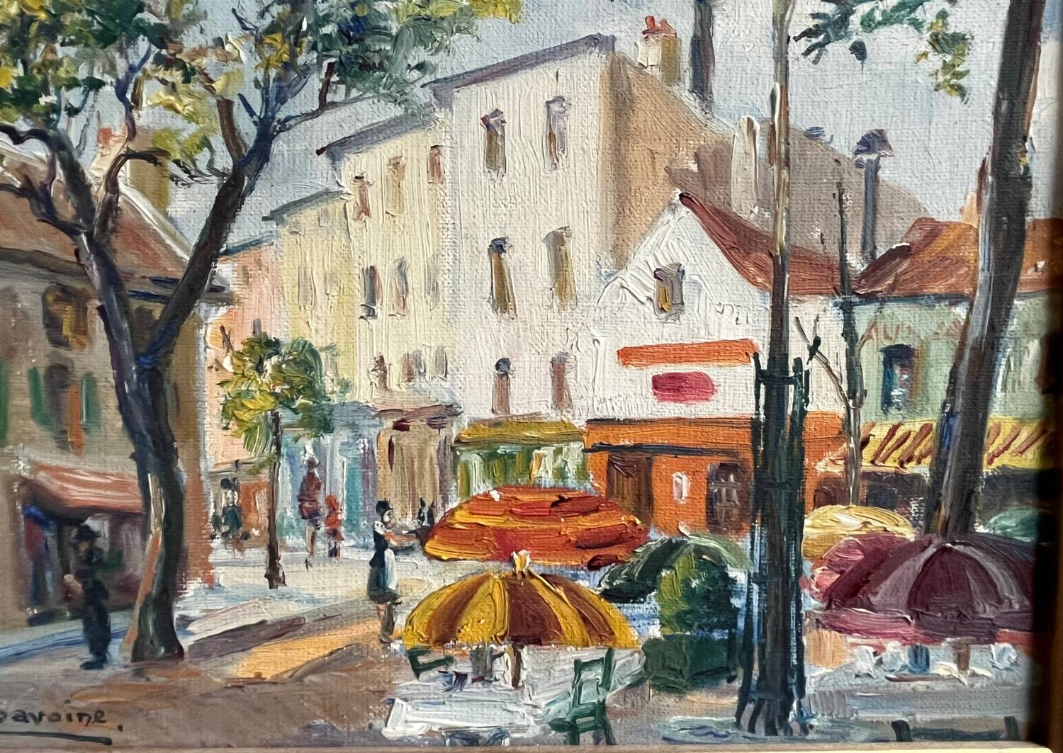 Oil on canvas: Place du mound