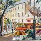 Oil on canvas: Place du mound