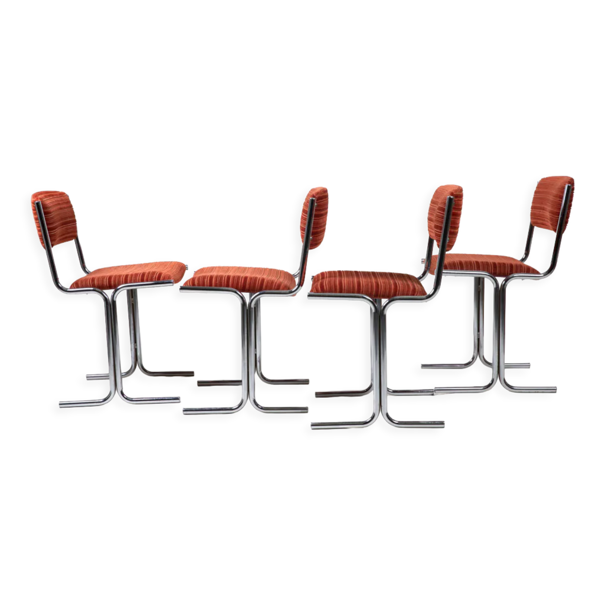 Suite of four chairs 70s