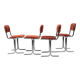 Suite de quatre chaises années 70