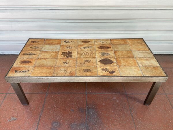 Table basse de Roger Capron années 60