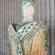 XXL (40-80cm) ceramic chess set by Maria Kenarova