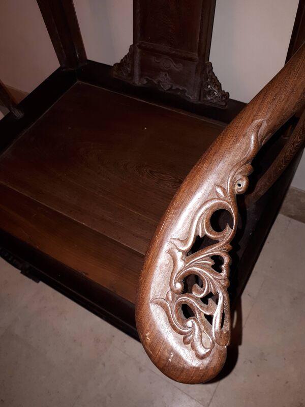 Fauteuil Chinois Quanyi En Jichimu, Chine Dynastie Qing