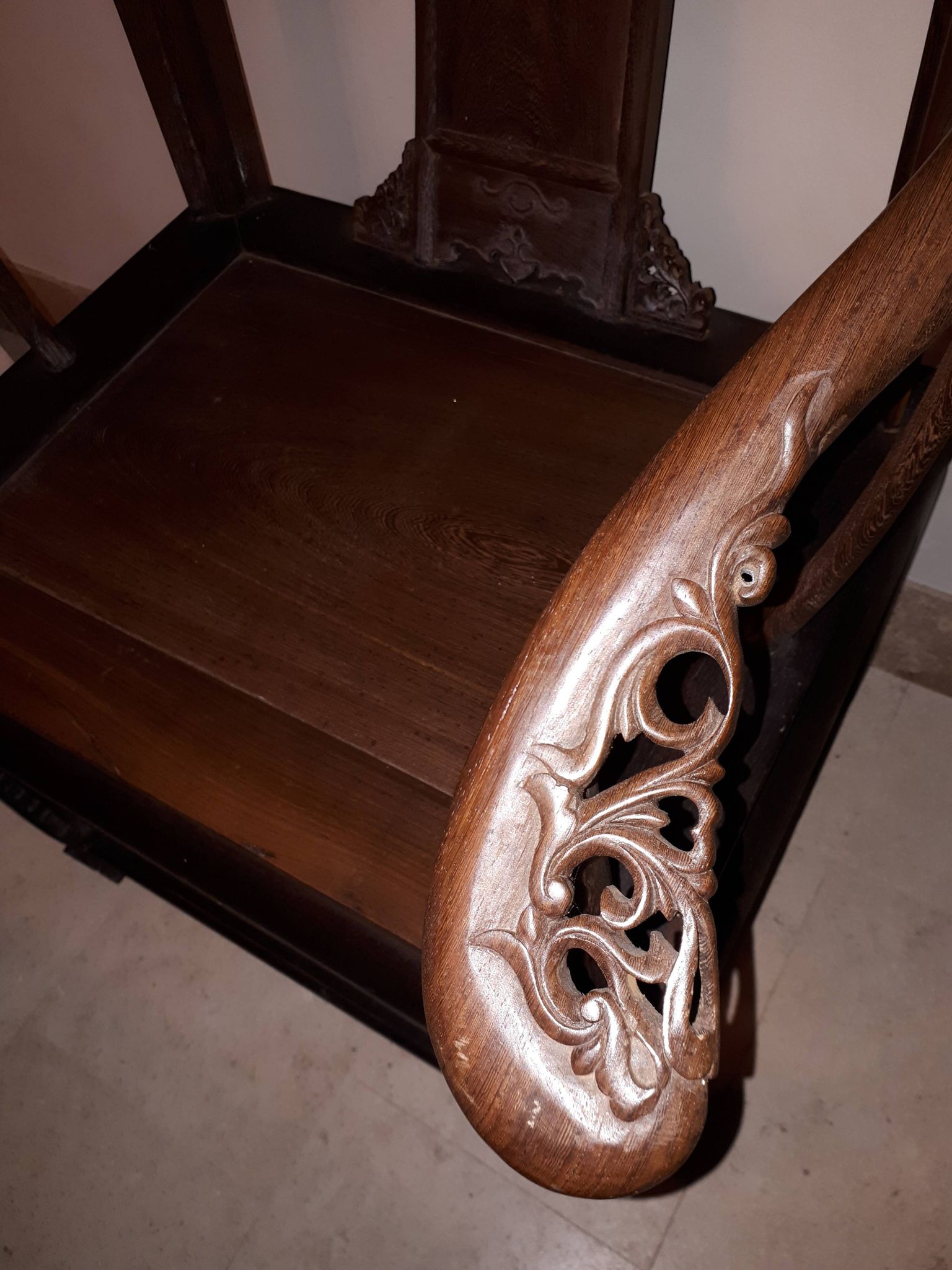 Chinese Quanyi Armchair In Jichimu, China Qing Dynasty