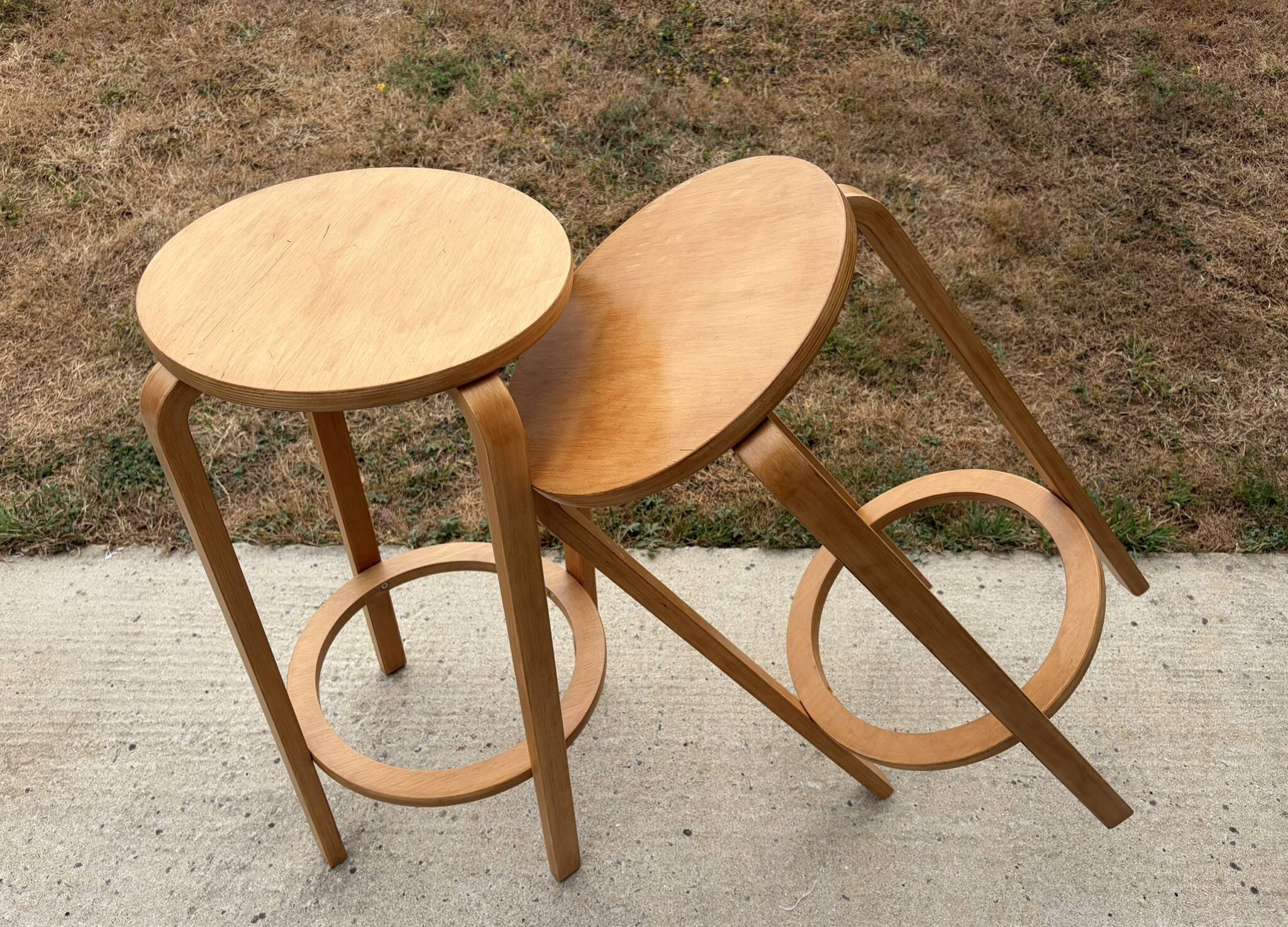 Pair of high stools, Frosta, IKEA, 1980s/90s